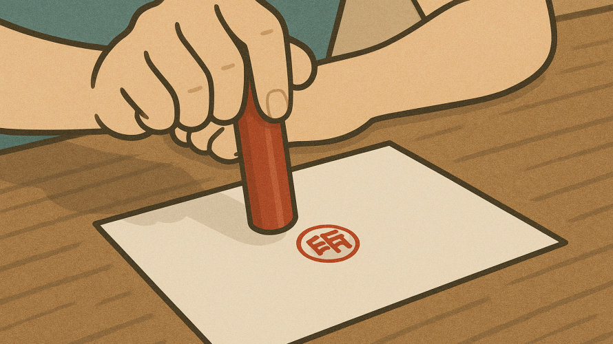 印鑑の押し方をマスターして失敗を防ぐ方法2