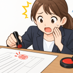 印鑑を押す場所を間違えたらどうする？